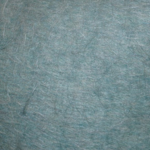 Reversible mohair toss pillow abstract turquoise - Picture 5 of 7